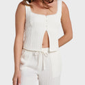 Maci Solid Textured Tank Top