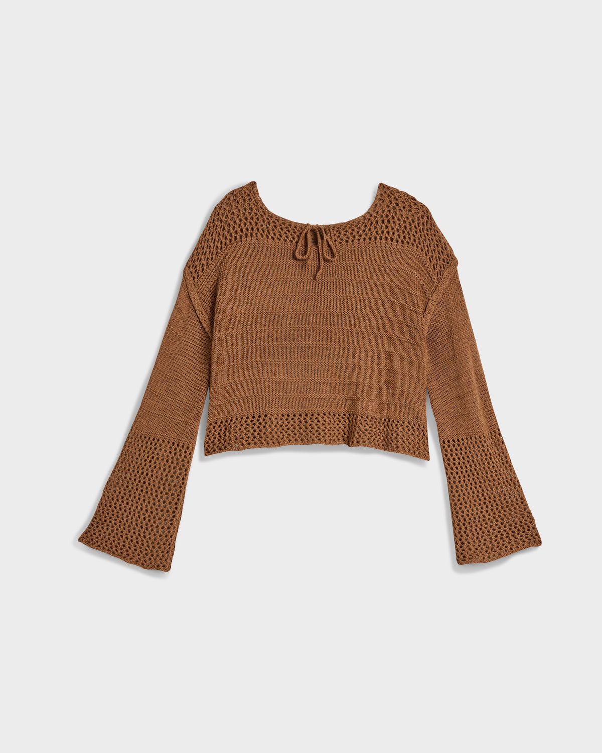Cascade Bell Sleeve Crop Sweater