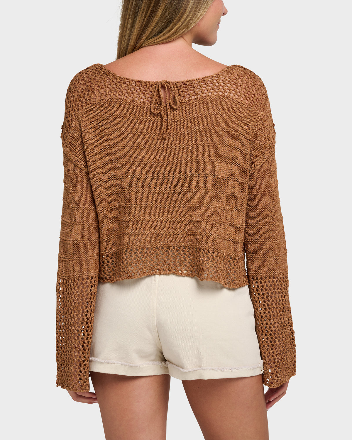 Cascade Bell Sleeve Crop Sweater