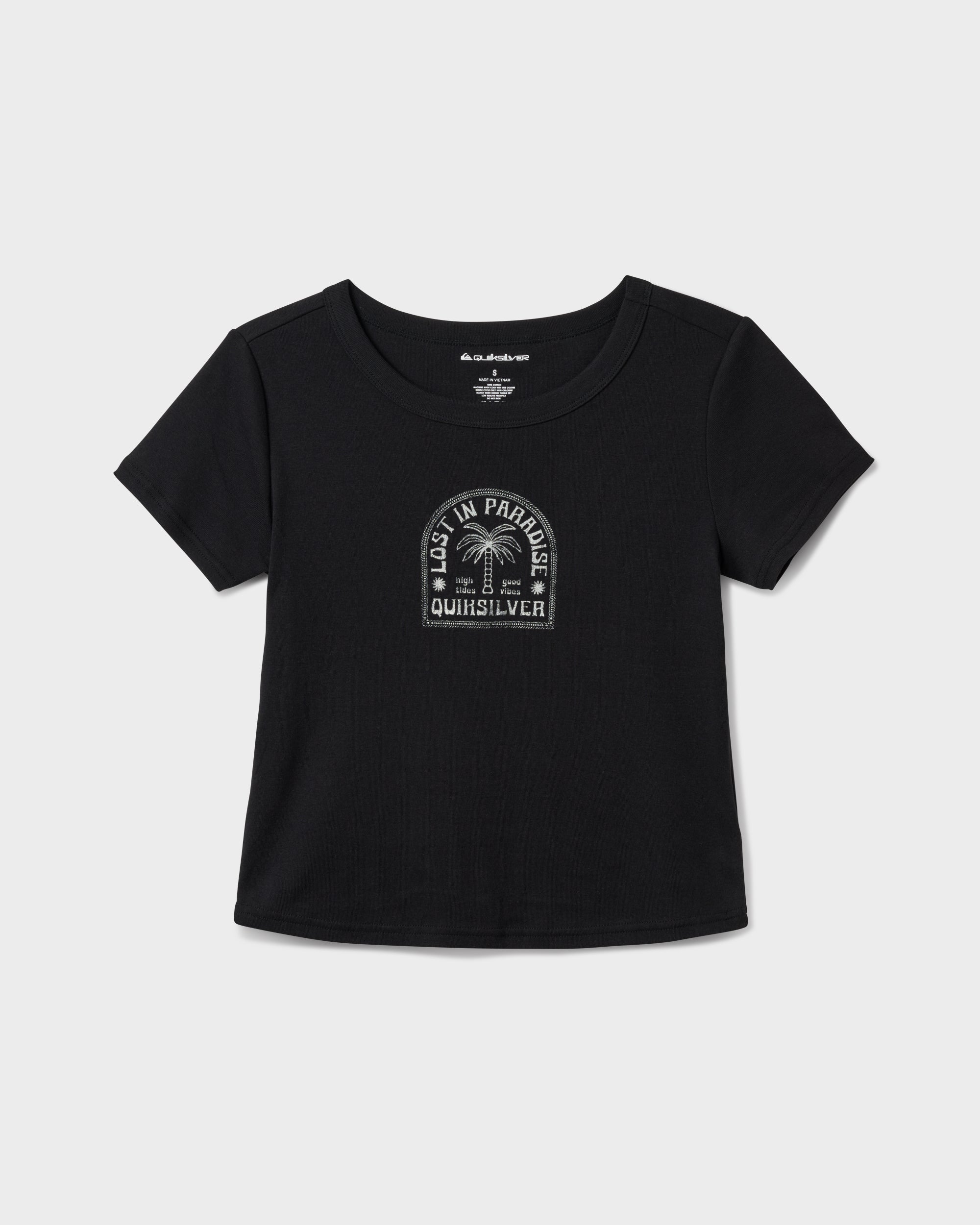 Lost In Paradise Short Sleeve Baby Tee - Lost In Paradise Short
