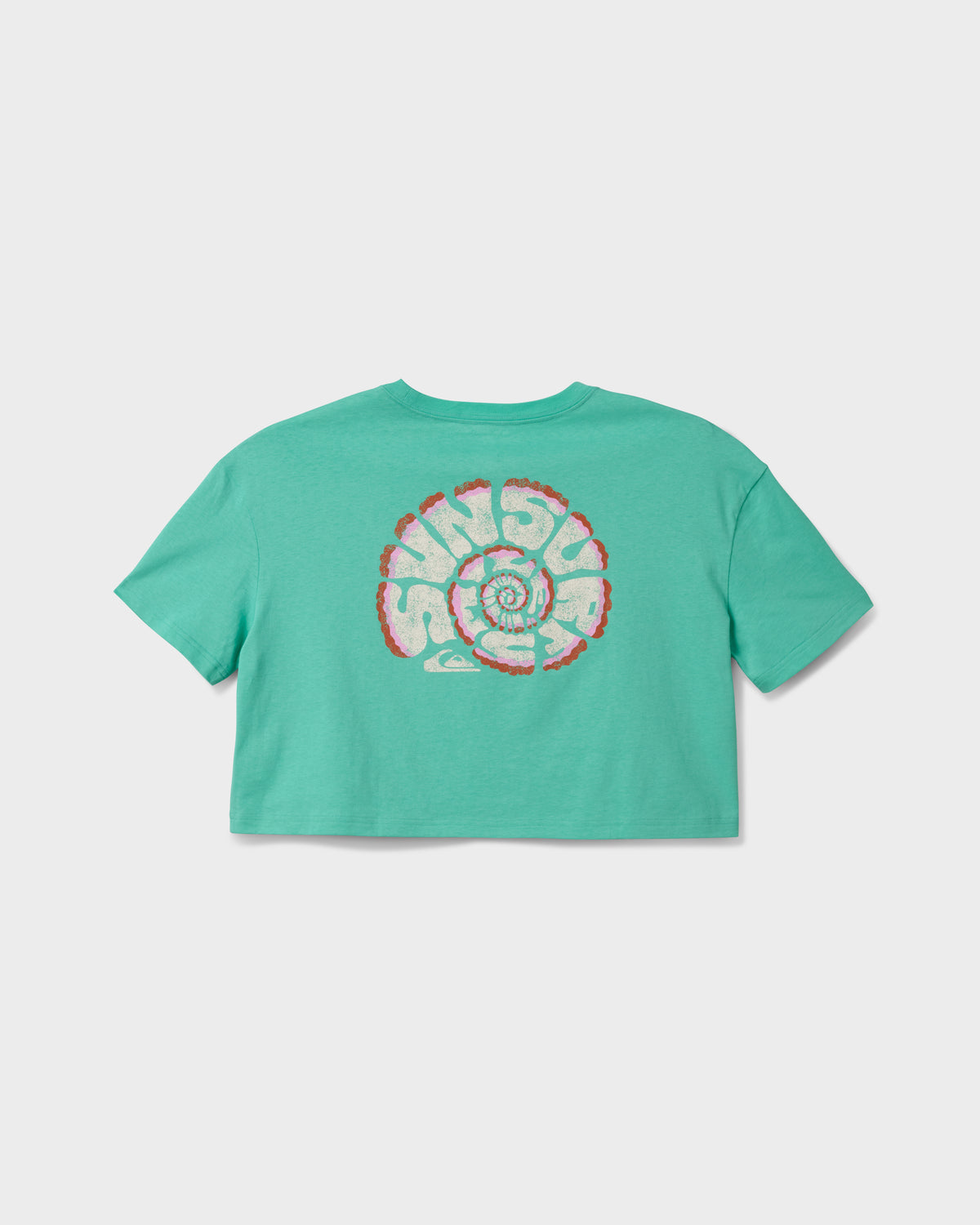 Surf Sun Smile Short Sleeve Cropped Boyfriend T-Shirt