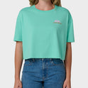 Surf Sun Smile Short Sleeve Cropped Boyfriend T-Shirt