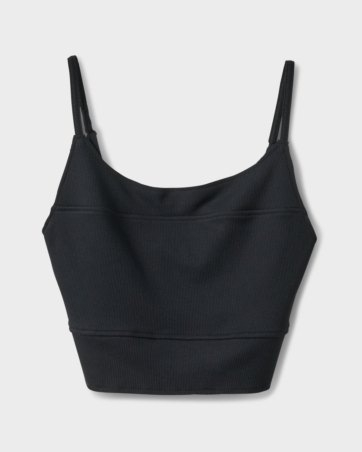 Rhea Solid Cropped Rib Tank