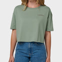 Island Time Short Sleeve Cropped Boyfriend T-Shirt