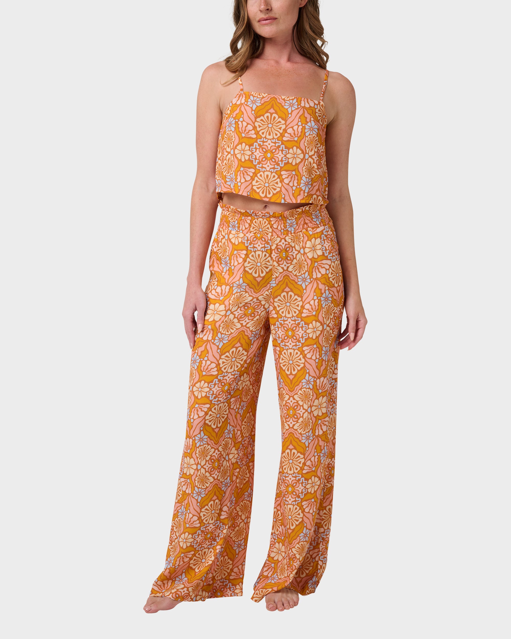 Sun Chaser Sun Blooms Print Pant - Sun Chaser Sun Blooms Print