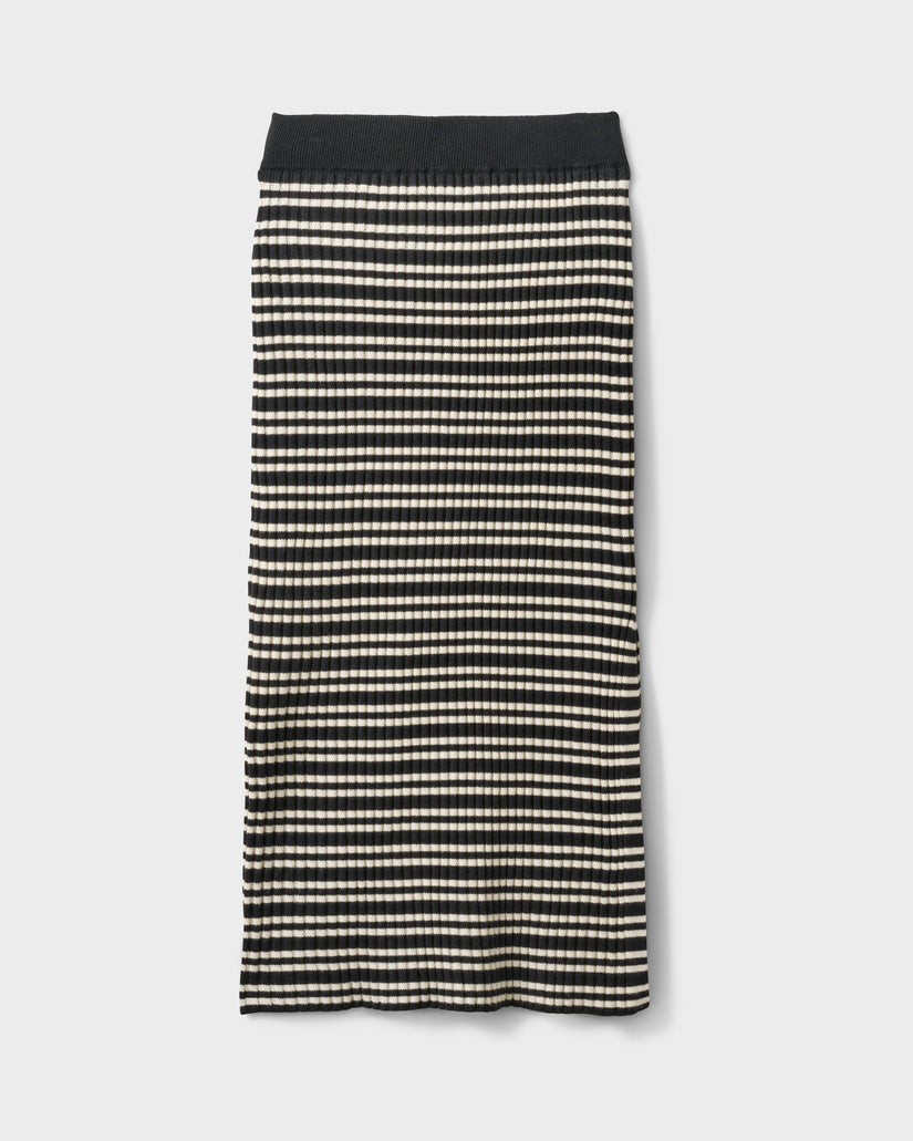 Cora Bay Yarn Dyed Stripe Sweater Midi Skirt