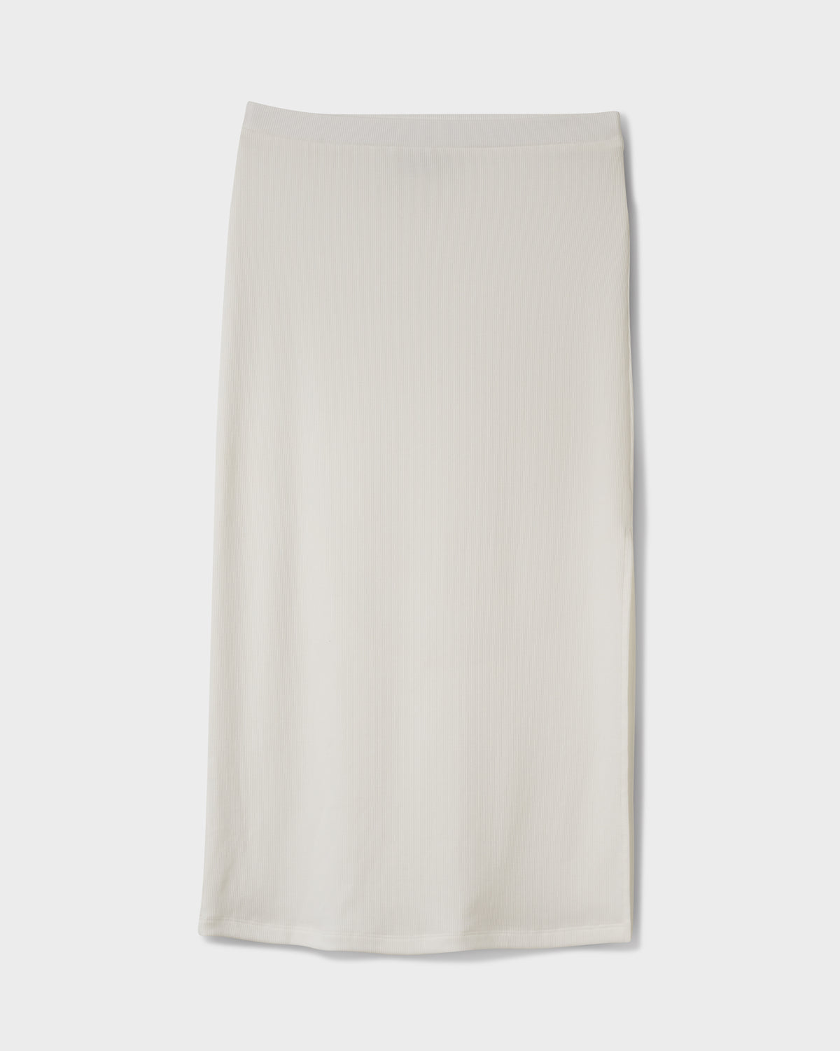 Cora Bay Solid Ribbed Midi Skirt