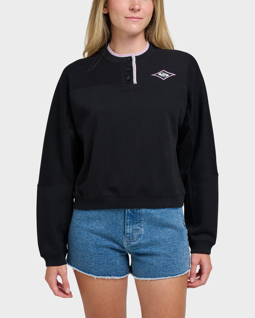 Shallow Waters Henley Sweatshirt