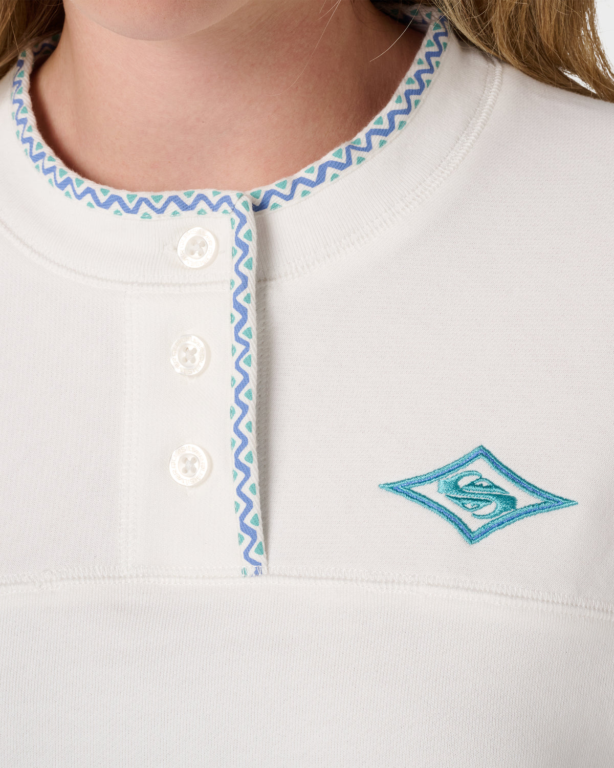 Shallow Waters Henley Sweatshirt