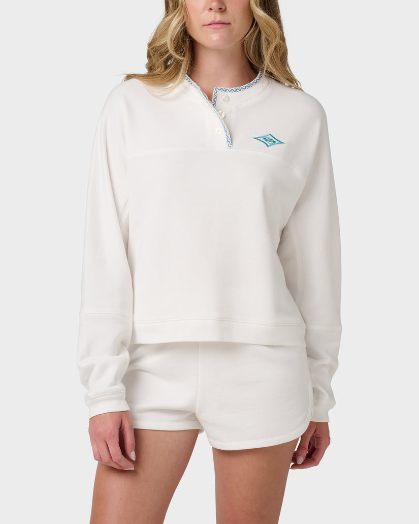 Shallow Waters Henley Sweatshirt