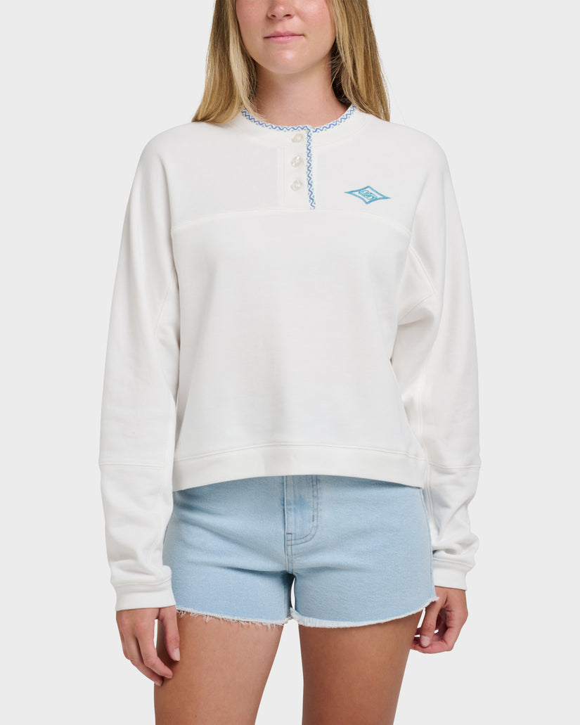 Shallow Waters Henley Sweatshirt