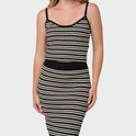 Cora Bay Yarn Dyed Stripe Sweater Tank Top