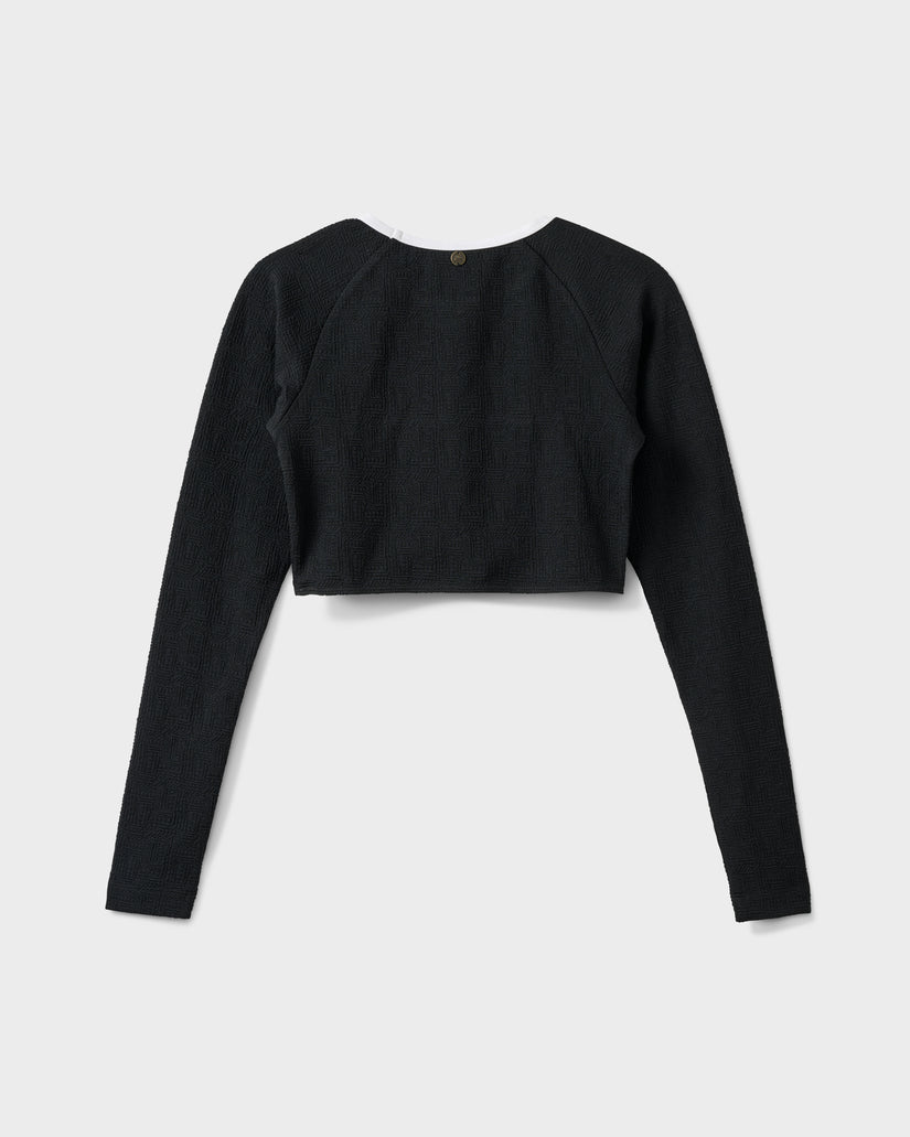 Long Sleeve Pipeline Spotted Surf Top