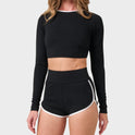 Long Sleeve Pipeline Spotted Surf Top