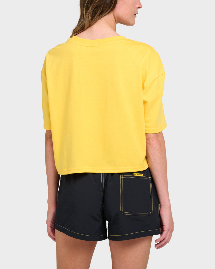 Quiksilver X Pacifico Cropped Boyfriend T-Shirt