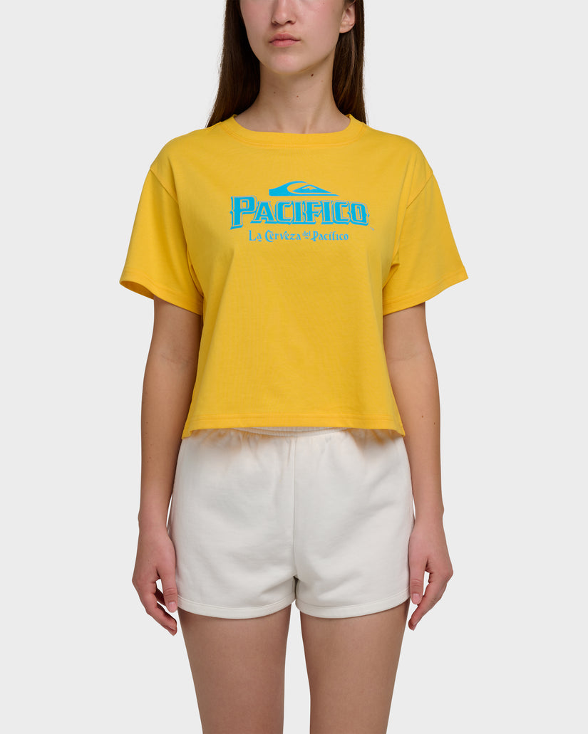 Quiksilver X Pacifico Cropped Boyfriend T-Shirt