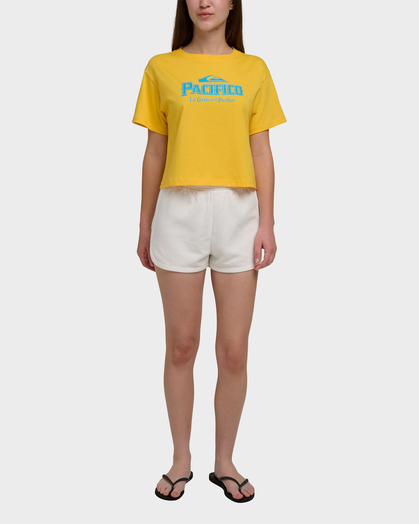 Quiksilver X Pacifico Cropped Boyfriend T-Shirt