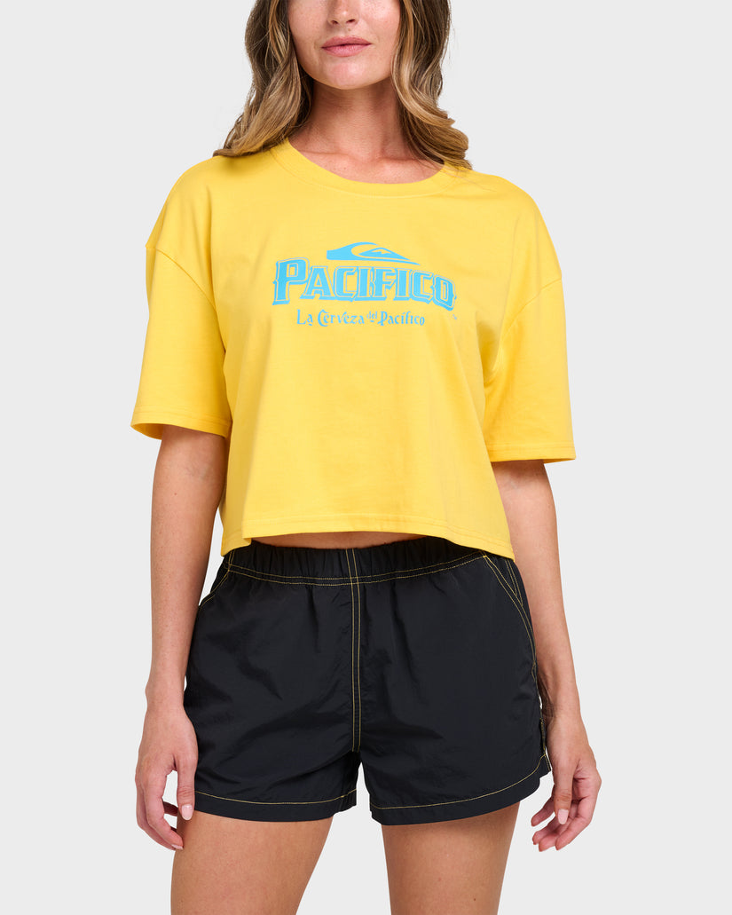 Quiksilver X Pacifico Cropped Boyfriend T-Shirt