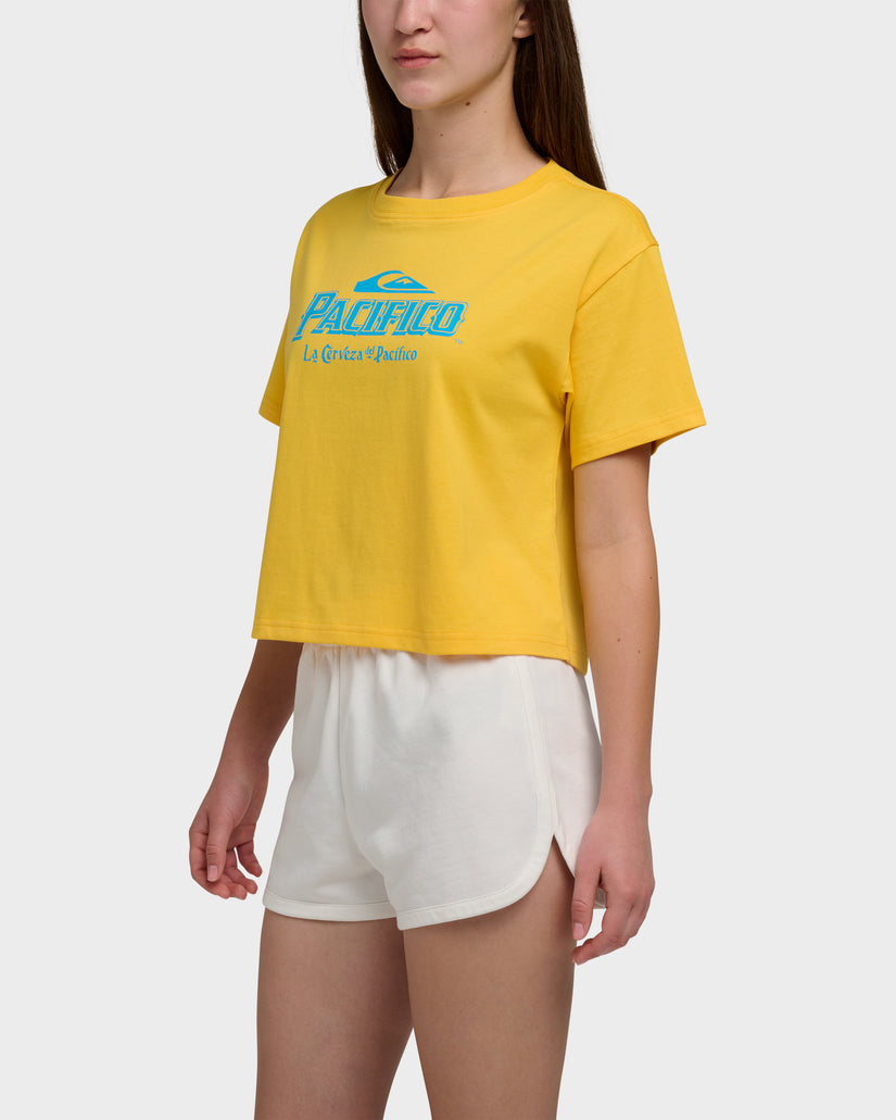 Quiksilver X Pacifico Cropped Boyfriend T-Shirt