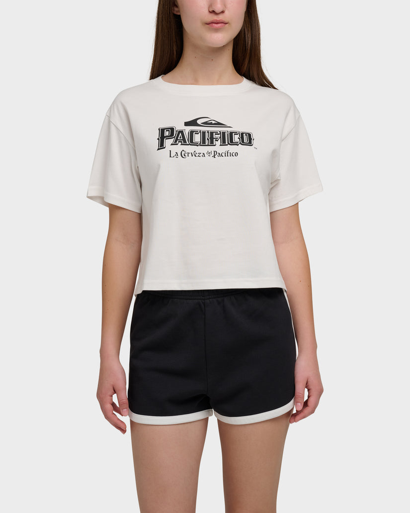 Quiksilver X Pacifico Cropped Boyfriend T-Shirt