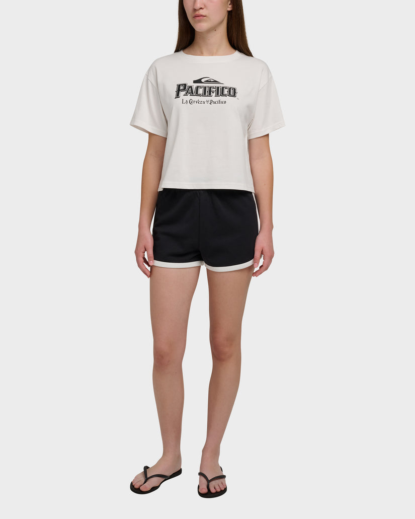 Quiksilver X Pacifico Cropped Boyfriend T-Shirt