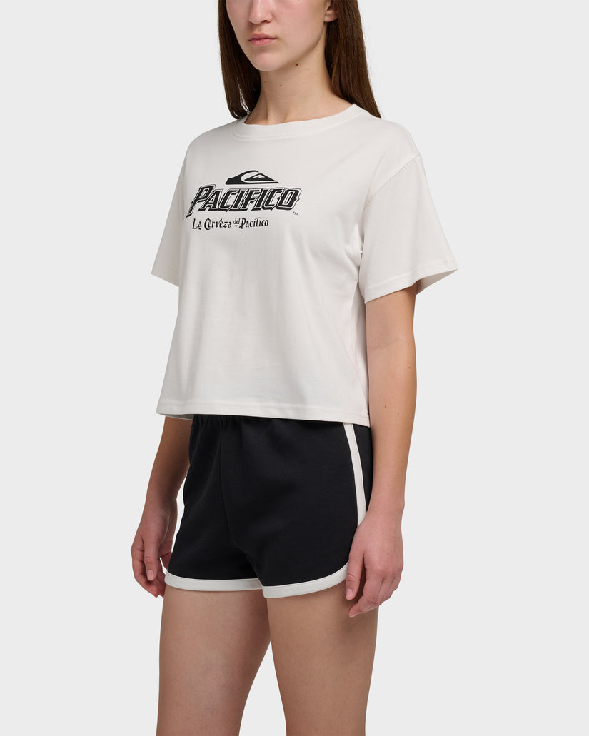 Quiksilver X Pacifico Cropped Boyfriend T-Shirt
