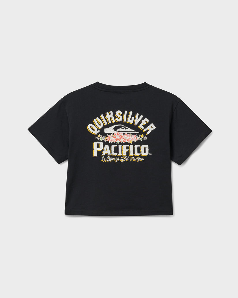 Quiksilver X Pacifico Sign Lock Cropped Boyfriend T-Shirt