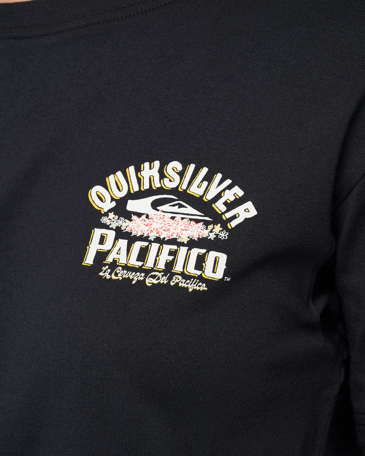 Quiksilver X Pacifico Sign Lock Cropped Boyfriend T-Shirt