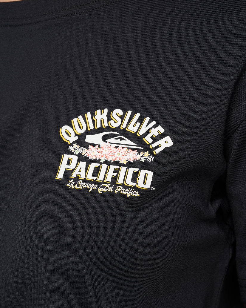 Quiksilver X Pacifico Sign Lock Cropped Boyfriend T-Shirt