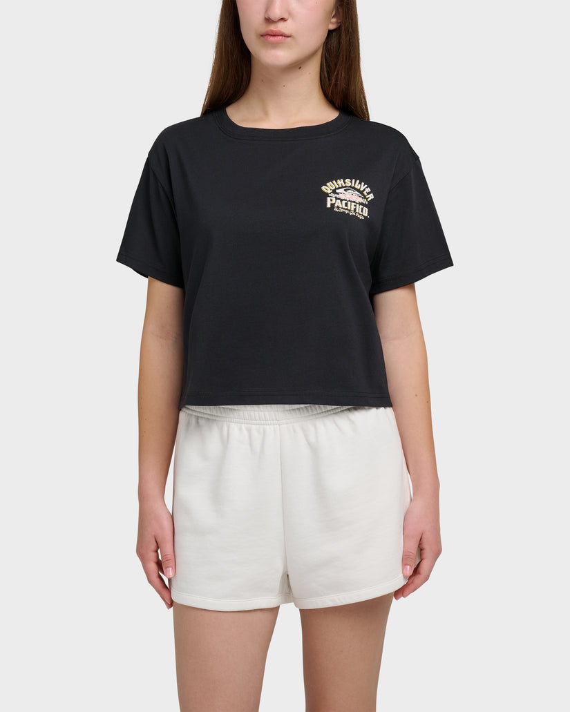Quiksilver X Pacifico Sign Lock Cropped Boyfriend T-Shirt