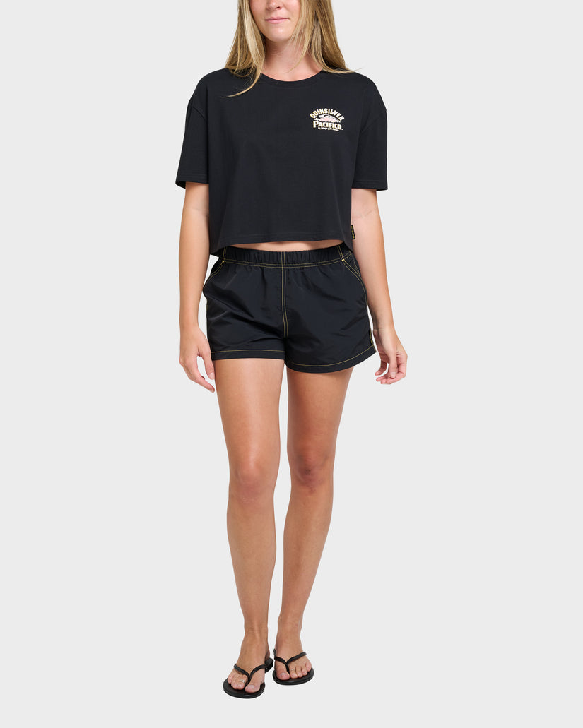 Quiksilver X Pacifico Sign Lock Cropped Boyfriend T-Shirt