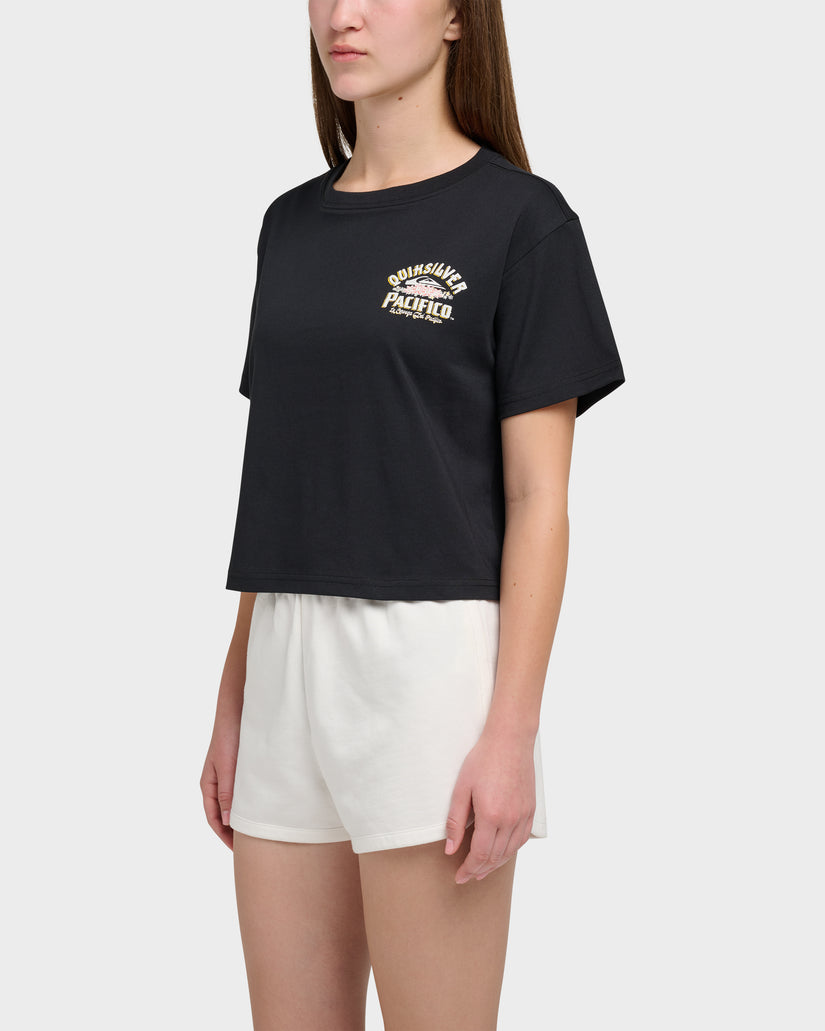 Quiksilver X Pacifico Sign Lock Cropped Boyfriend T-Shirt