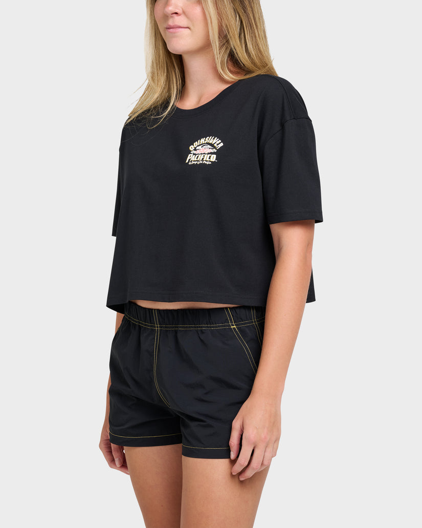 Quiksilver X Pacifico Sign Lock Cropped Boyfriend T-Shirt