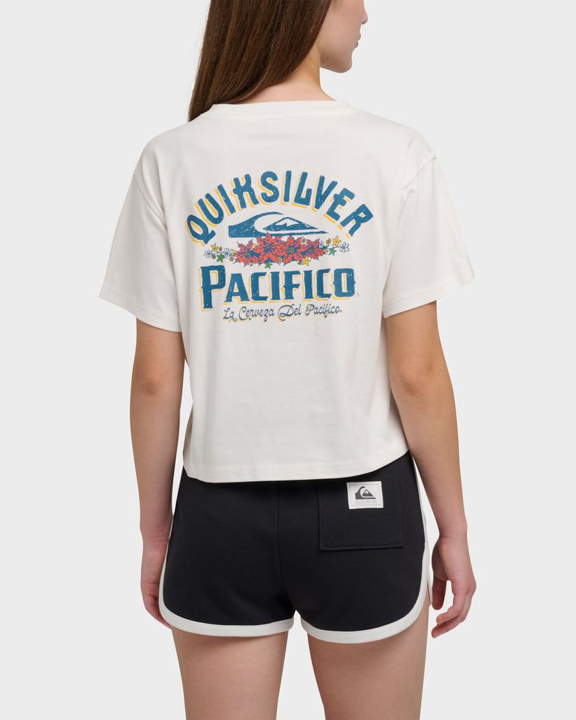 Quiksilver X Pacifico Sign Lock Cropped Boyfriend T-Shirt