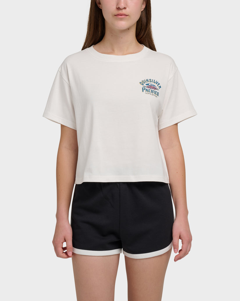 Quiksilver X Pacifico Sign Lock Cropped Boyfriend T-Shirt