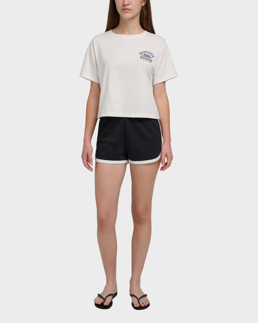 Quiksilver X Pacifico Sign Lock Cropped Boyfriend T-Shirt