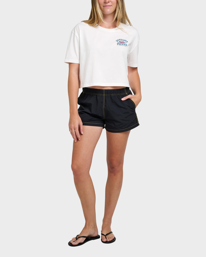 Quiksilver X Pacifico Sign Lock Cropped Boyfriend T-Shirt