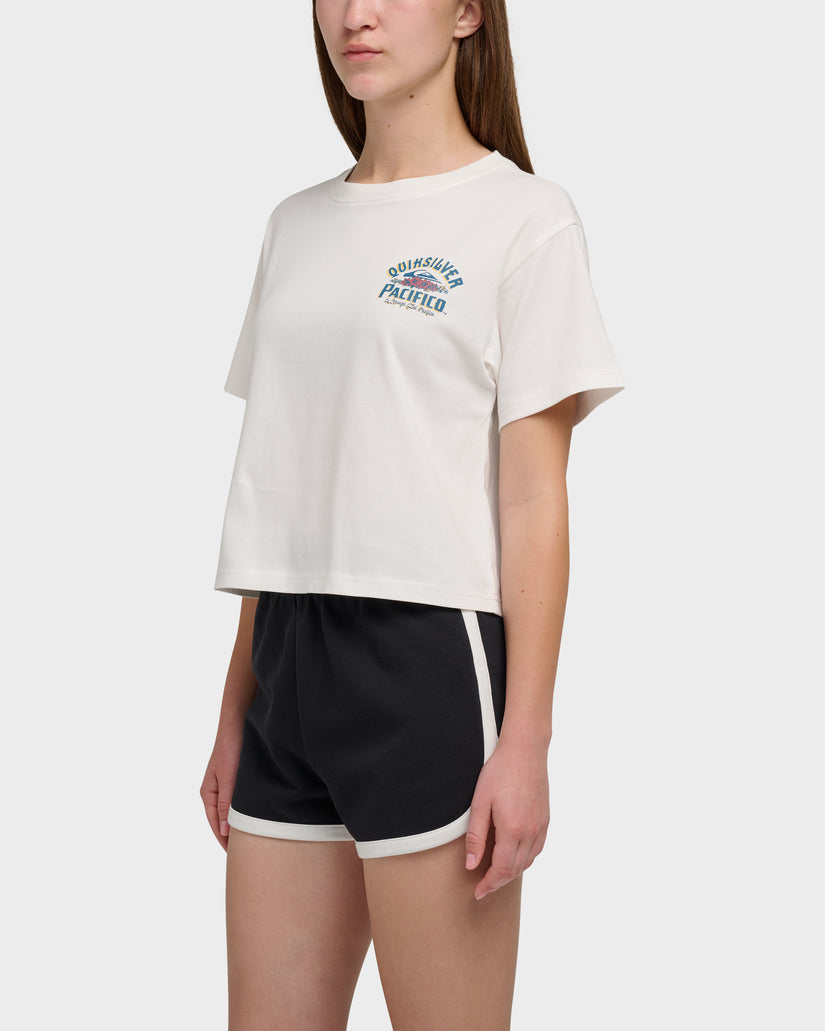 Quiksilver X Pacifico Sign Lock Cropped Boyfriend T-Shirt