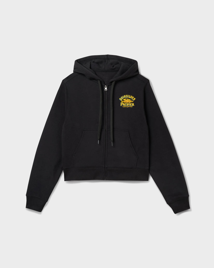 Quiksilver X Pacifico Signage Lockup Runaway Zip Hoodie