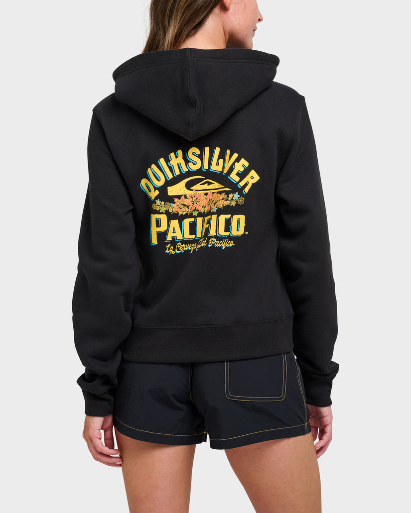 Quiksilver X Pacifico Signage Lockup Runaway Zip Hoodie