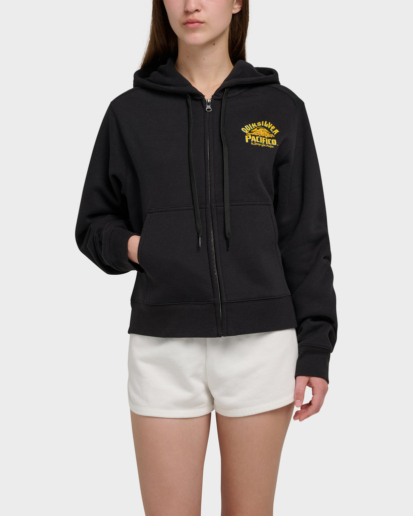 Quiksilver X Pacifico Signage Lockup Runaway Zip Hoodie