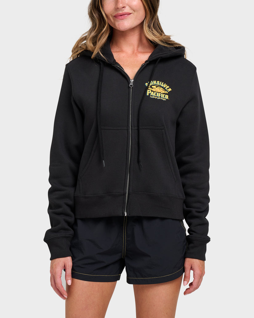 Quiksilver X Pacifico Signage Lockup Runaway Zip Hoodie