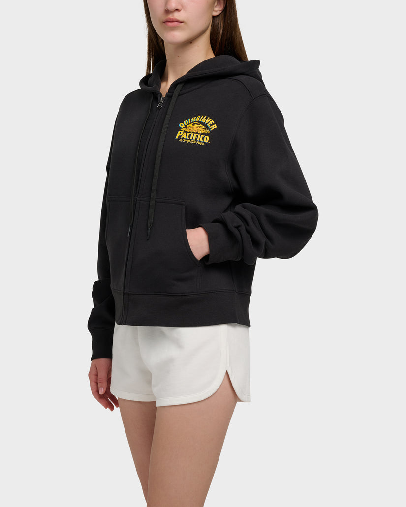 Quiksilver X Pacifico Signage Lockup Runaway Zip Hoodie