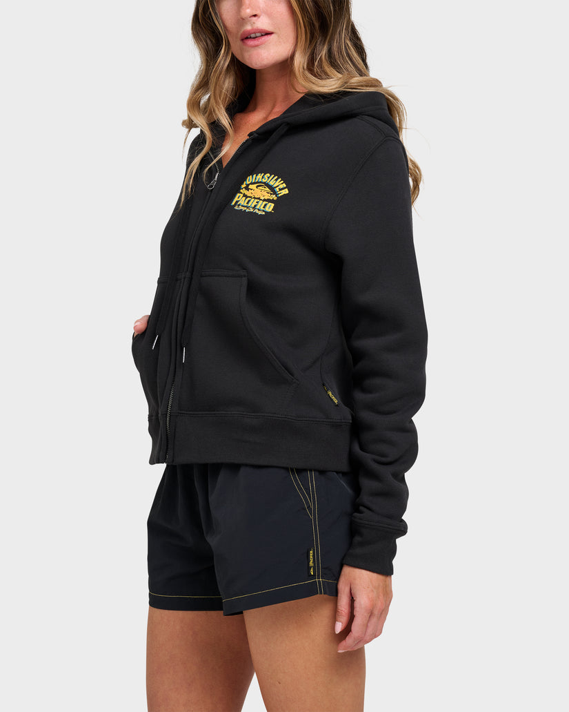 Quiksilver X Pacifico Signage Lockup Runaway Zip Hoodie