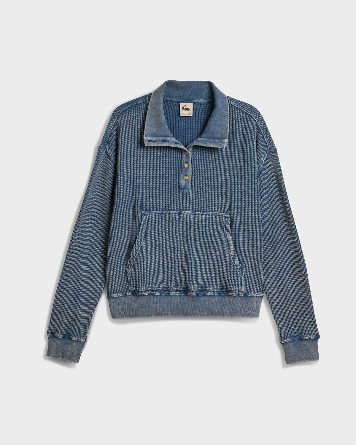Moonlit Crest Waffle Knit Pullover