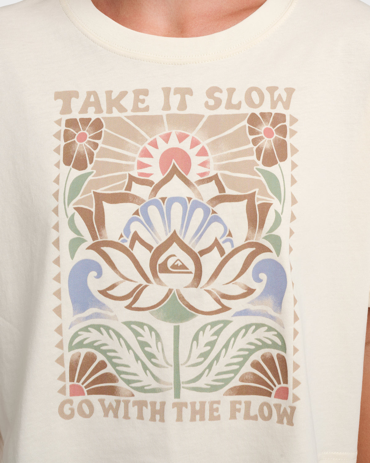 S/S Take It Slow Crop Boyfriend T-Shirt