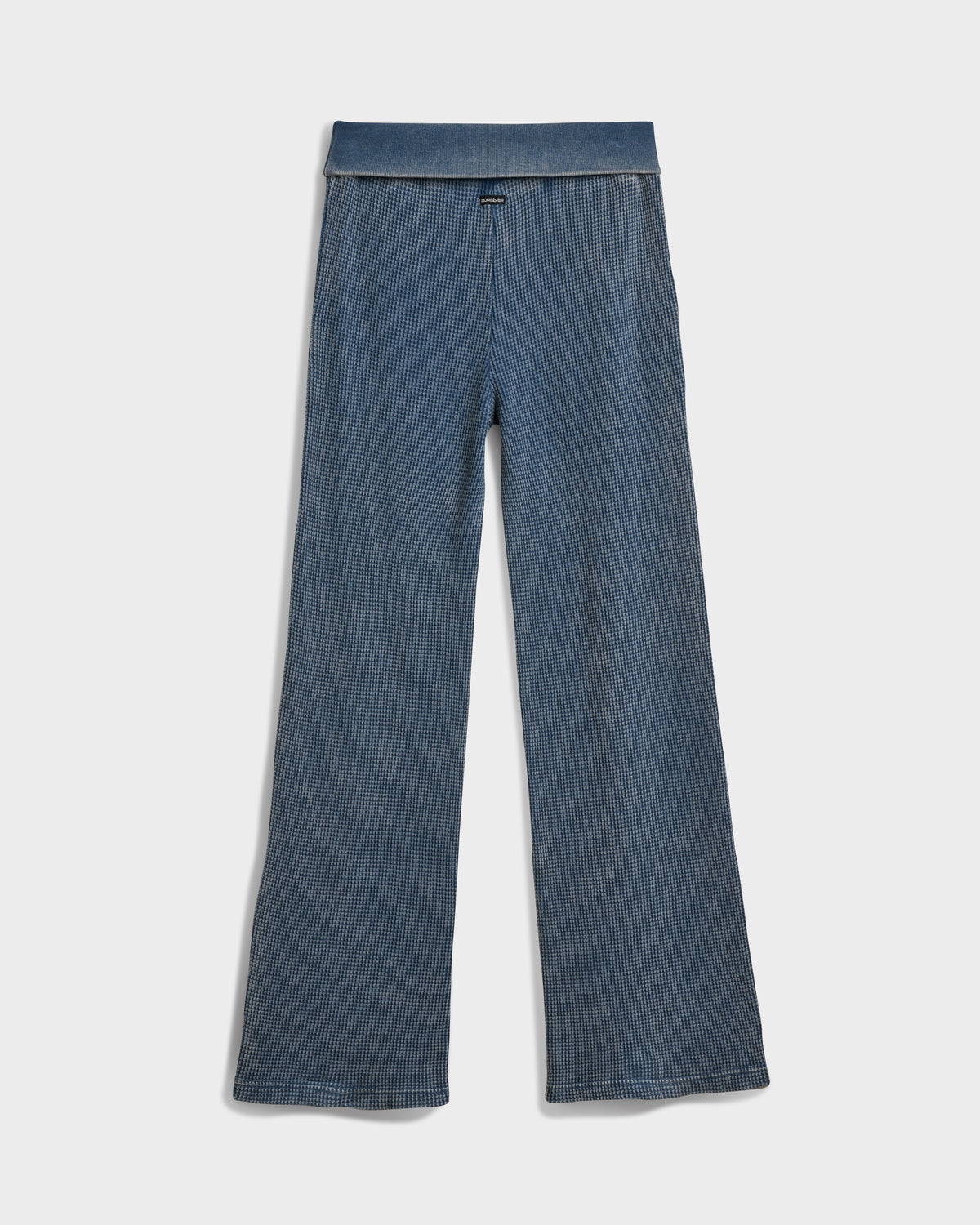 Moonlit Crest Wide Leg Waffle Knit Pant