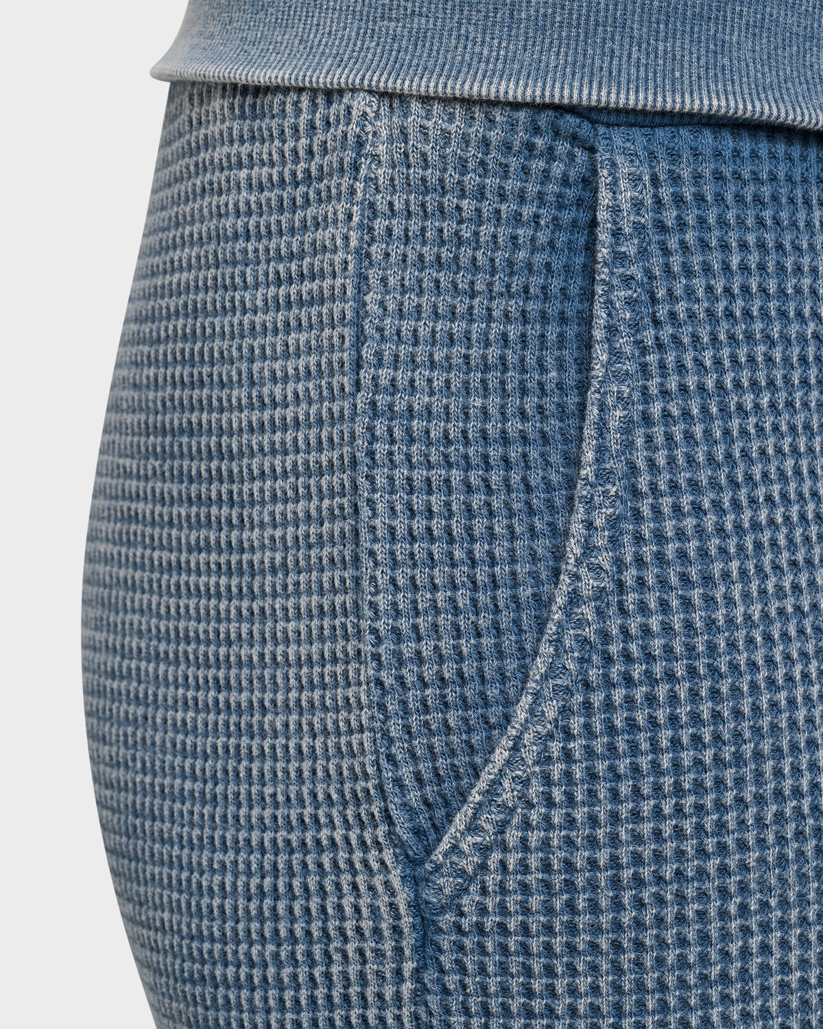 Moonlit Crest Wide Leg Waffle Knit Pant