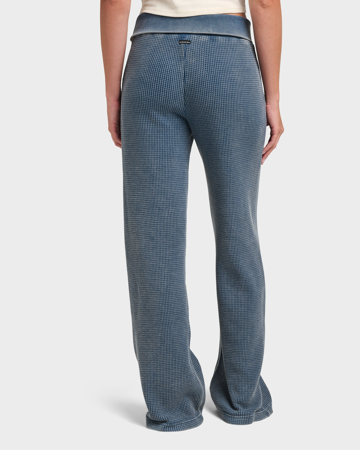 Moonlit Crest Wide Leg Waffle Knit Pant