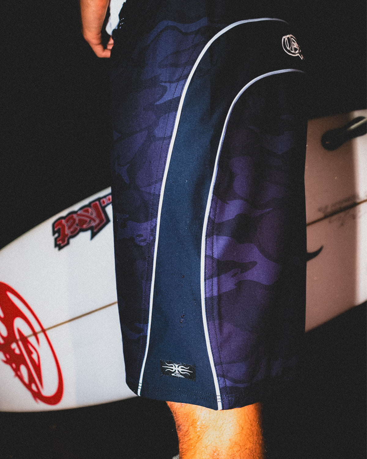 Mercury Gravity Print 21" Boardshorts - Anthracite